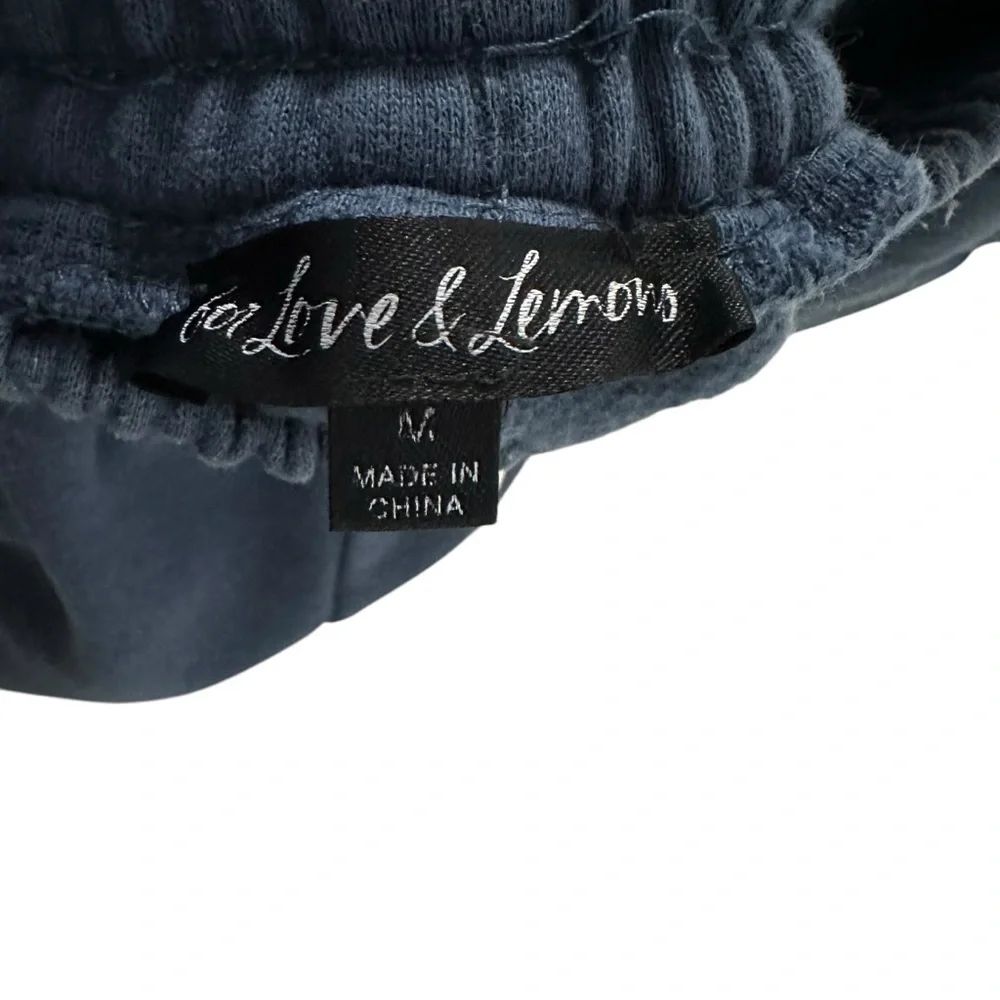 For Love And Lemons Womens Jogger Sweatpants Size Medium Drawstring